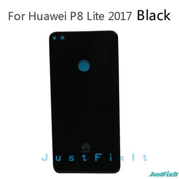Oriģināls Korpusa Vāks Huawei P8 Lite 2017 Anti-Scratch Akrila Gluda Aizmugurējo Durvju Replcement Gadījumā, Līmi, Uzlīmes