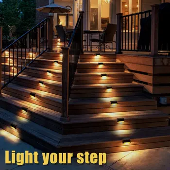 1gb LED Saules Kāpņu Lampas IP65 Waterproof Āra Dārza Ceļš, Pagalmā, Terases, Kāpnes, Pakāpieni Žogs Lampas Saules Nakts Gaisma
