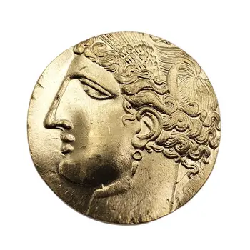 Grieķija Piemiņas Monētas Zelta Zirgs Ar Spārniem Mini Monētu Kolekcijas Mājas Rotājumi, Amatniecība, Suvenīru, Dāvanu Atgādinājums