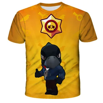 Vārna Tshirt 3D Drukas Bērniem, Bērnu Karikatūra Spēle Star Īsām Piedurknēm T Krekls Zēnu, Topi Tee Bērnu Drēbes