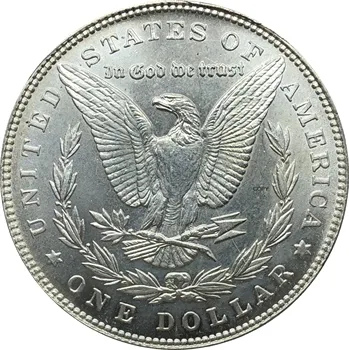 Amerikas savienoto Valstu 1891 Morgan Vienu Dolāru ASV Monētu Brīvības Cupronickel Sudraba Pārklājumu Dievam Mēs ticam, Kopēt Monētas