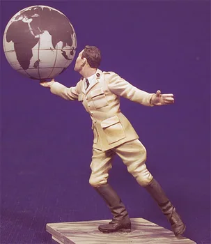 Asamblejas Unpainted Mērogā 1/32 54mm Vīriešiem un pasaulē stāv - 54mm Vēstures rotaļlietas Sveķu Modelis Miniatūrā Komplekts