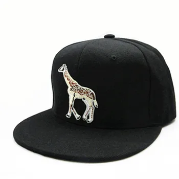 Ir 2021. Žirafe Dzīvnieku Izšūtām Kokvilnas Beisbola cepure Hip-hop Klp Regulējams Snapback Cepures Vīriešiem un Sievietēm 175