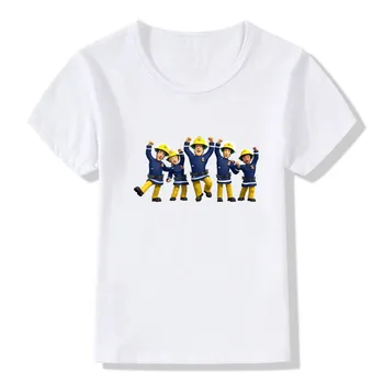 Ir 2021. Jaunā Vasaras Bērnu T Krekls Ugunsdzēsējs Sam Karikatūra Izdrukāt Smieklīgi Zēnu T kreklu Bērnu Meiteņu Drēbes Bērniem Īsām Piedurknēm Topi,HKP2450