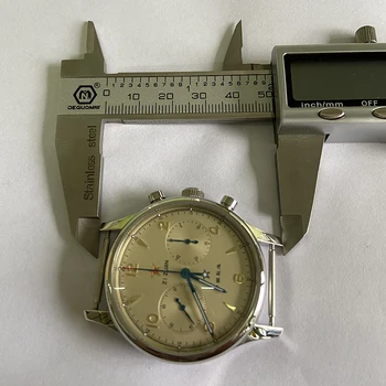 Chronograph watch kustību Sugess Kaija ST1901 Mehāniskās Reprodukcija Limited Edition 3ATM Ūdensizturīgs Safīra Nerūsējošā Tērauda