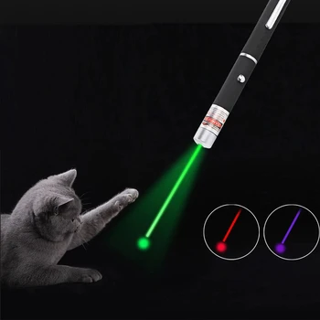 Funny Pet LED Lāzera Rotaļlieta Kaķis Lāzera Rotaļlieta Kaķis Rādītāju Gaismas Pildspalva Interaktīvās Rotaļlietas Rādītāju par Darbu, Mācot Mācību Mini Lukturītis