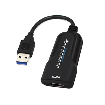 HDMI saderīgas Video Capture Karte, USB 2.0 60 kadri / s 1080p Spēli Capture Karte Ierakstīt Lodziņā Tiešraidi PS4 DVD HD Kameras