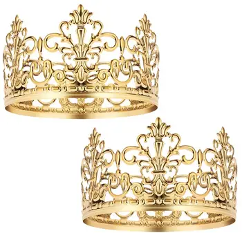 3 Stili Jaunu Modes Crown Kūka Topper Izturīgs, Elegants Kūka Apdare Tiara Kāzas, Dzimšanas Dienas Iesaistīšanos Bērnu Duša Puse A35