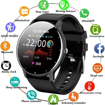 LIGE ir 2021. Jaunu Smart Skatīties Vīrieši sirdsdarbība Sporta Daudzfunkciju Full Touch Screen Smartwatch Cilvēks Sieviešu Huawei Xiaomi