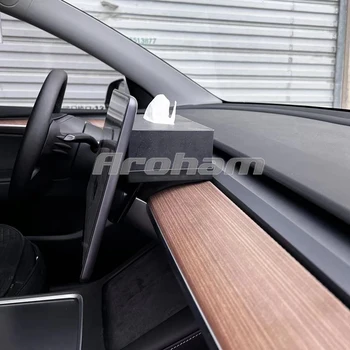 Uzglabāšanas Kaste Magnētisko Auto Ekrāns Aizmugurē Slēpts Srorage Renes Audu Kastes Aksesuāri, Viegli Uzstādīt, Lai Tesla Modelis 3 Modelis Y
