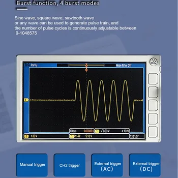 JDS6600 15~60MHZ Dual-channel DDS Funkciju Signālu Ģenerators nenoteiktas Viļņu formas Pluse Signāla Avots Frekvences Mērītājs