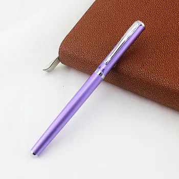 Melna /rozā / violeta metāla Fountain Pen Biroja kancelejas preces classic 0.38 nib Rakstot tintes Pildspalvas biznesa dāvanu