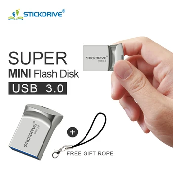 Super Mini pen drive 64gb 32 gb, USB 3.0 flash drive pendrive USB stick 16gb 8gb memory stick reālā ietilpība, usb 3.0 flash stick