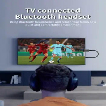 Bluetooth 5.0 audio raidītājs uztvērējs, USB adapteris TV PC car speaker black