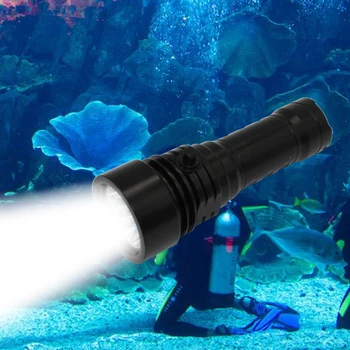 Zemūdens Fotogrāfija Gaismas Niršanas Lukturīti P3-L2 L2 3 LED 3000LM Video Foto Apgaismes Lampas Ūdensizturīgs Lanterna