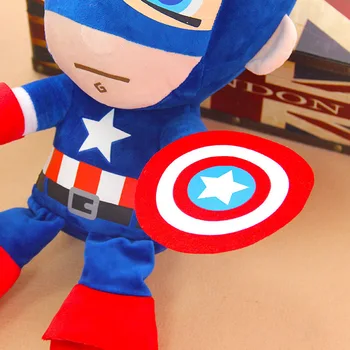 Disney Anime Plīša Rotaļlieta Zirnekļcilvēka Lelle Brīnums Avengers Varonis Mīksta Plīša Captain America, Iron Man Lelle Ziemassvētku Dāvanas Bērniem