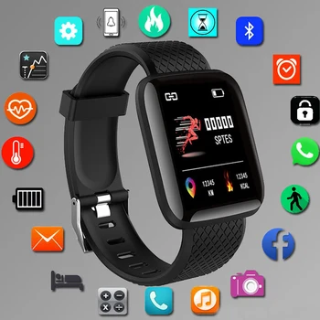 Digitālā Smart skatīties sporta vīriešu pulksteņi ciparu led elektroniskais pulkstenis Bluetooth fitnesa pulkstenis sievietēm, bērniem stundas hodinky