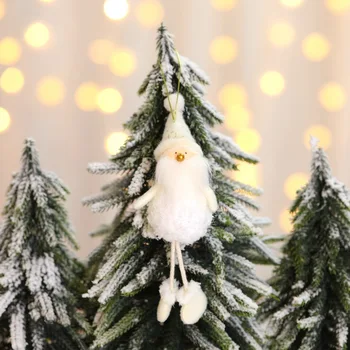Ziemassvētku Plīša Eņģelis Karājas Vecs Vīrietis Elk Sniegavīrs Kulons Bērnu Dāvanu Cute Lelle Navidad Ziemassvētku Eglītes Rotājumi Mājās JAUNU