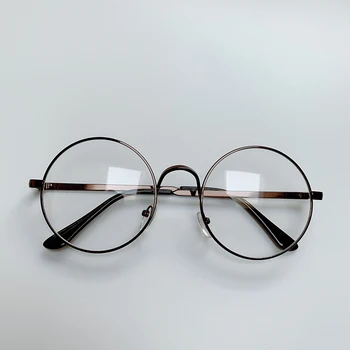 Vintage Retro Skaidrs, Apaļas Brilles Sievietēm Classic Optika Brilles Vīriešu Briļļu Rāmi, Caurspīdīgs Objektīva Optiskās Brilles Puse