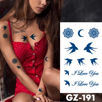 Sula, Kas Ilgst Tintes Tetovējumiem Body Art Ūdensnecaurlaidīgus Pagaidu Tetovējumu Uzlīmes Butterfly Fairy Tetovējums Rokas Viltus Spalvu Rožu Norīt Tatto