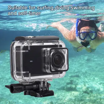 Mazo skudru 4k ūdensizturīgs gadījumā 2 paaudzes sporta fotokameras ūdensdrošs gadījumā piederumi, Viegli Atvērt, Vai Izslēgta