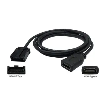 HDMI-saderīgam E Tipa ESMU HDMI-saderīgam Kabelis HD Video Kabeļa Tips E Mikro Adaptera Kabeli Automašīnas Digitālo HD Monitora Spēlētājs