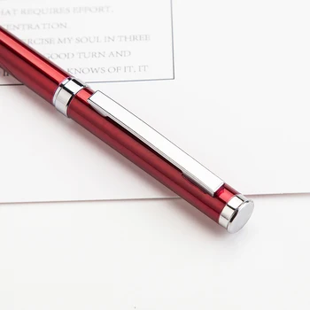 Jaunā Stila Custom Reklāmas Lodīšu Pildspalvu Studentu Eksāmena Rakstīšanas Pildspalva Uzņēmuma Birojā Metāla Pildspalvu, Paraksts Pasūtījuma Logo Vairumtirdzniecība