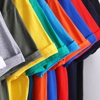 Vasaras Lielajam T-krekls Mens Harajuku DIY Pielāgošana Drukāšanas Apģērbs ar Īsām Piedurknēm Top 12 Krāsas T Krekli Vīriešu S-XXXL