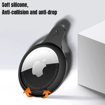 Apple Airtag Gadījumā seguma Bufera Tracker Piederumi Anti-scratch Keychain Airtag Gadījumā