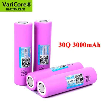 2022 New 30Q 18650 3000mAh akumulators INR1865030q 3.6 V gāzizlādes 20A Max 35A baterijas