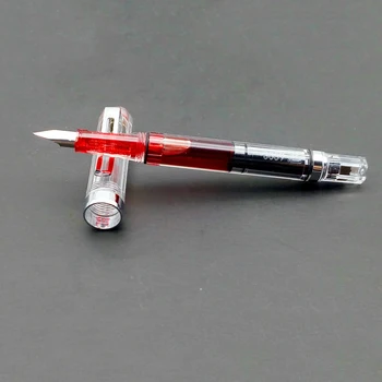 Augstas Kvalitātes Plastmasas, Caurspīdīgs Fountain Pen F/EF Nib 0.5 mm Kapuci Nib 0.38 mm Krāsains Tintes Pildspalvas Skolas, Biroja Piederumi