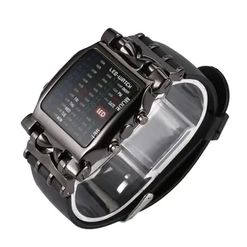 Modes Skatīties Ūdensdrošs LED Digital Touch Screen Dienas Silikona Siksniņa Digitālo Rokas pulksteni Vīriešiem
