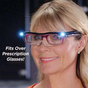BEGREAT 160% Brilles Ar LED Gaismas apgaismojums, Lasīšanas Brilles Nakts Redzamības Glasse Lupa Rokdarbi Gafas Con Luz Led