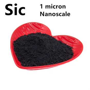 Silīcija Karbīda 99.9 Tīrība Carborundum Abrazīvie Materiāli Deoxidizer Nano SiC Pulveris 1 Mikronu Nanomērogā