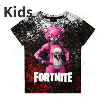 Fortnite 3D T-krekls Battle Royale Uzvaru Multiplikācijas filmu Topi Bērnu 8 Līdz 19 Gadiem Bērni Tshirt Šāvēja Spēle Varonis Zēni Meitenes Drēbes