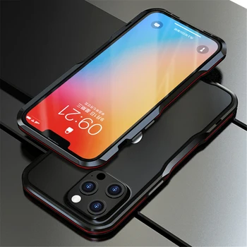 Metāla Alumīnija Bufera Apple iPhone 13 Pro Max Mini Ir 2021. Gadījumā Rāmja Vāks Triecienizturīgs Telefona Gadījumos Luksusa Carcasa Coque Fundas