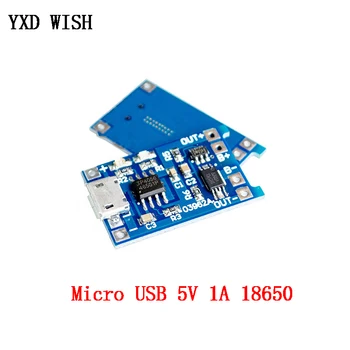 5gab Micro USB 5V 1A 18650 Litija Akumulatora Lādētāja Uzlādes Moduli Kuģa Aizsardzības Funkcijas Dual TP4056 18650 1A Li-ion