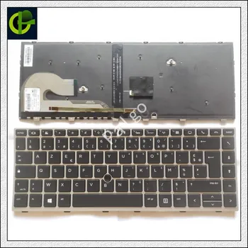 Oriģināls franču Azerty tastatūra ar Aizmugurgaismojumu HP EliteBook 840 G5 / 846 G5 / 745 G5 ZBook 14.u G5 G6 L11307-051 HPM17B5 FR