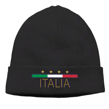 Itālija Eiropas Sunīti Homme Ziemas Silta Adīta Cepure Euro Futbola Skullies Beanies Stila Cepures, Auduma Cepures