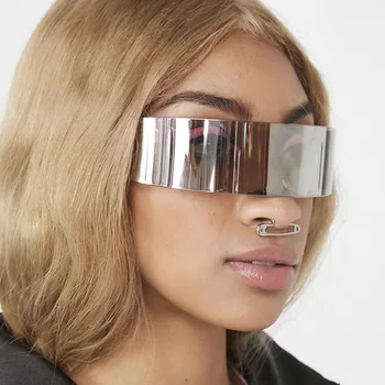 2021Trend Jaunā Partija Posmā viengabala Sieviešu Vīriešu Brilles Kiberpanku Saulesbrilles Nākotnes Tehnoloģiju Sajūtu Brilles Sieviešu Aizsargbrilles