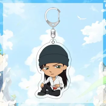 HMES Detective Conan Keychain Japāņu Anime, Akrila Raksturs Kulons Piederumi Dāvanu Cosplay Piederumi