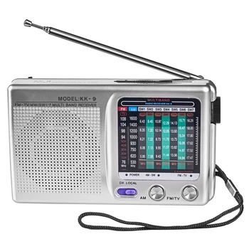 AM/FM/SW Pārnēsājamie Radio darbojas par Iekštelpu, Āra & Ārkārtas Izmantot Radio ar Skaļruņu & Austiņu Ligzda
