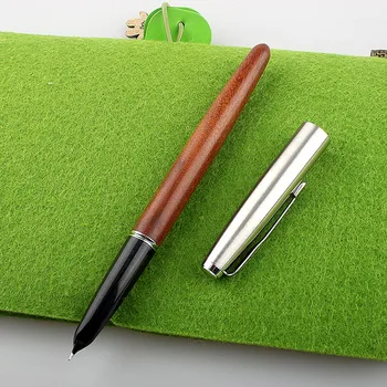 Jaunu Koka Fountain Pen Augstas Kvalitātes 0.38 mm Nib 4 Krāsas Luksusa Koka Tintes Pildspalvas Biznesa Dāvanas, Rakstot Biroja, Skolas Supplie