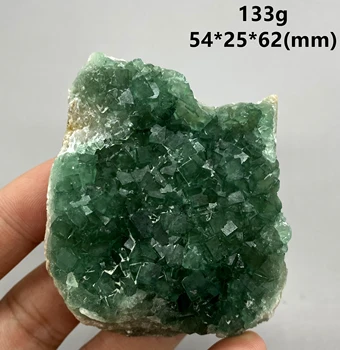 Dabīgās zaļās fluorite Minerālu paraugu kopu minerālu kristālu paraugi Akmeņi un kristāli, Dziedniecība kristāla Bezmaksas piegāde