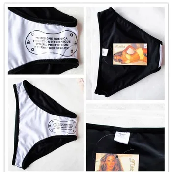 Menstruālā Leakproof Bikini Bottom Sieviete Melnā Vidū Starām. Peldēt, Gruntis, Lai Tīņi, Sieviešu Peldkostīmi Burkini Peldēšana bikses