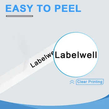 Labelwell 10PK 761 etiķeti 761 36mm Laminēta Marķējuma Lentes Melns uz Zaļa Etiķete Maker