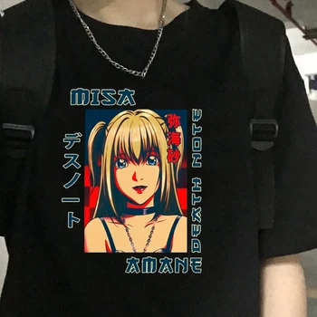 Hip Hop Japāņu Anime Death Note T Krekls Sievietēm, Streetwear, Shinigami Ryuk T-krekls Kawaii Misa Amane Estētisko Tshirt Sieviešu Topi