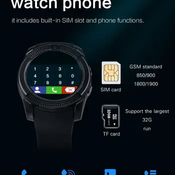 V8 Bluetooth Zvanu Kamera Smart Skatīties Vīriešiem, Fitnesa Tracker Modes Kārta Monitoru Atbalsts TF SIM Kartes Aproce Smartwatch Sievietēm