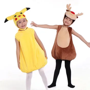 Animācija Perifērijas Pokemon Pikachu Halloween Bērniem Cosplay Cosplay Dzīvniekiem Bērnu Elk Tērpus, Ziemassvētku Dāvanas
