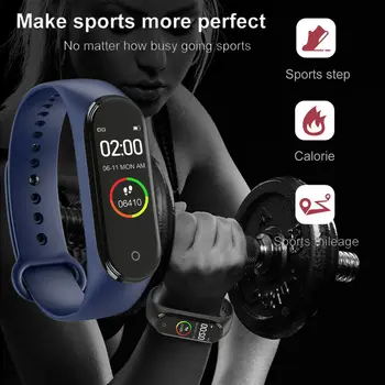 M4 Smart Skatīties Aproce Vīriešiem, Sievietēm ar Sirds ritma Monitoringa Darbojas Pedometrs Kaloriju Skaitītājs Veselības Sports Tracker Reloj